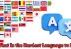 what Is the ardest language to earn